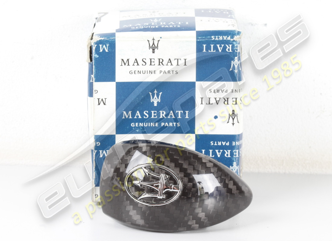 nuevo inserto de perilla de cambios maserati - carbono. número de pieza 82413677 (8)
