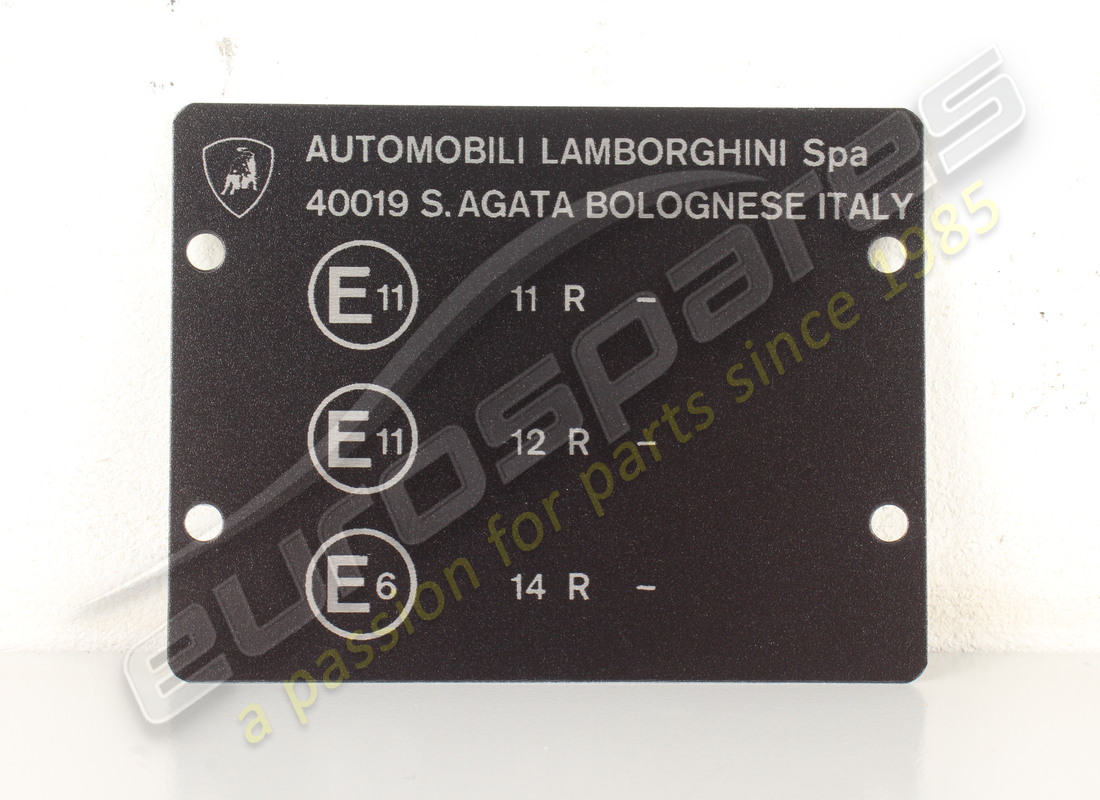 nueva placa de regulación lamborghini. número de pieza 006110783 (1)