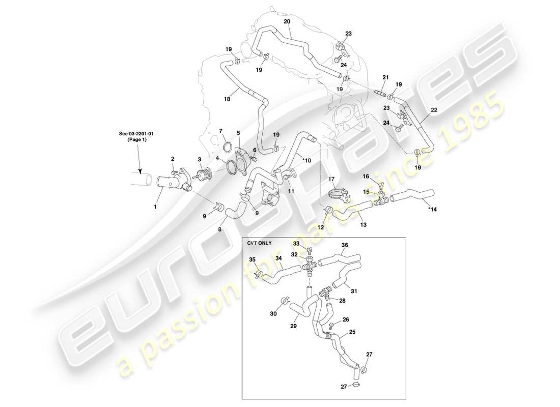aston martin cygnet (2012) módulo de paquete de refrigeración page2 diagrama de piezas