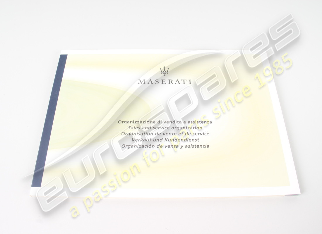 nuevo libro de idiomas maserati 5. número de pieza 67521000 (1)