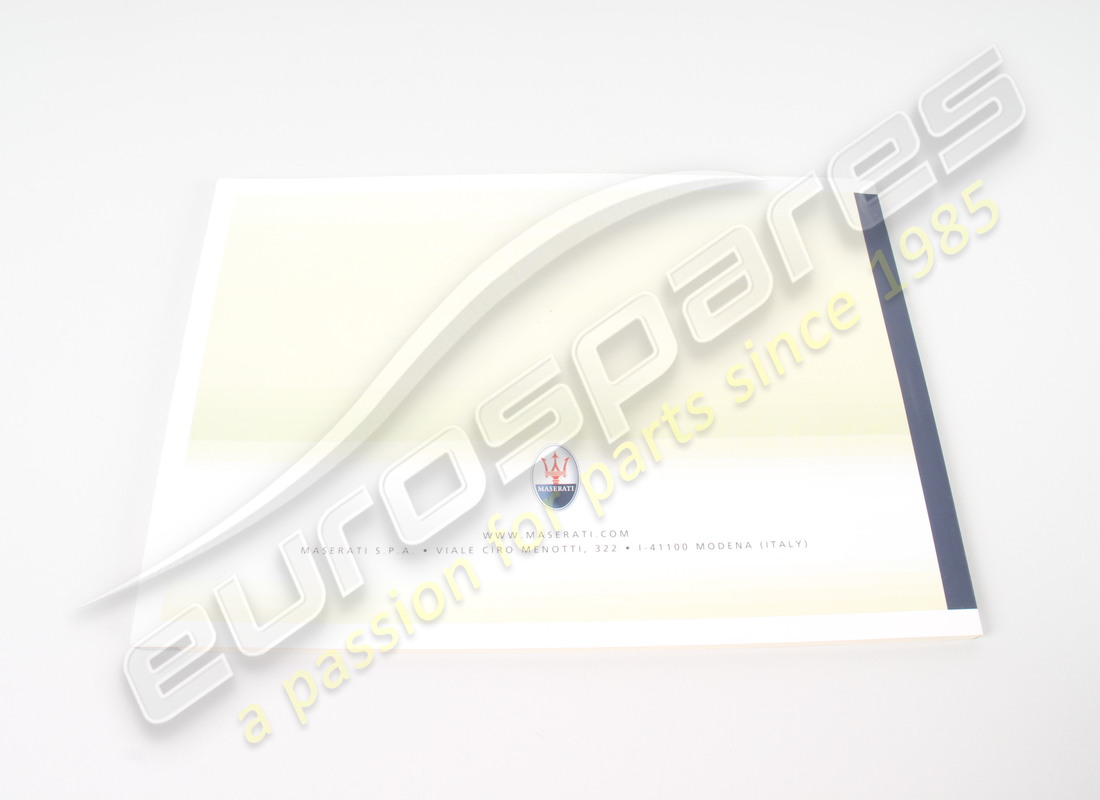 nuevo libro de idiomas maserati 5. número de pieza 67521000 (2)