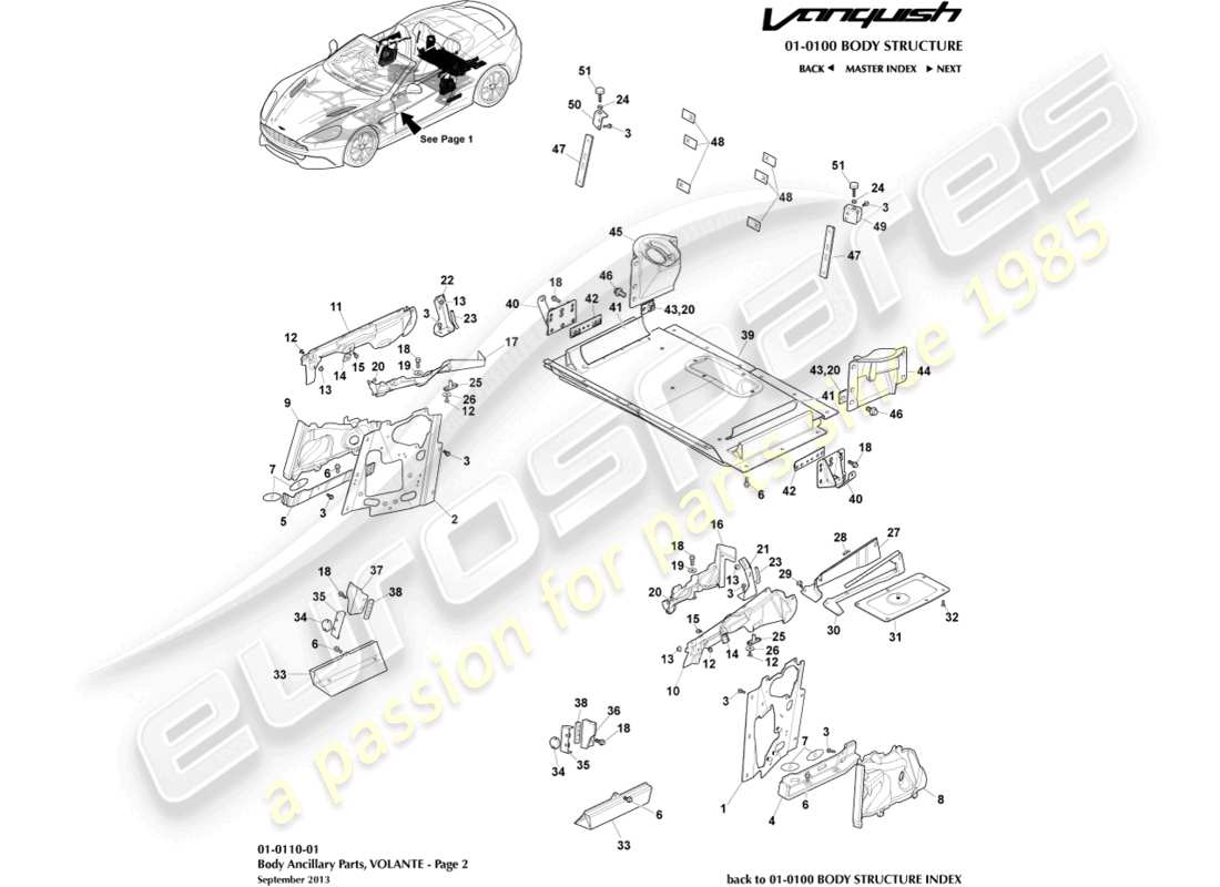 diagrama de pieza que contiene el número de pieza ed43-l243a70-aa