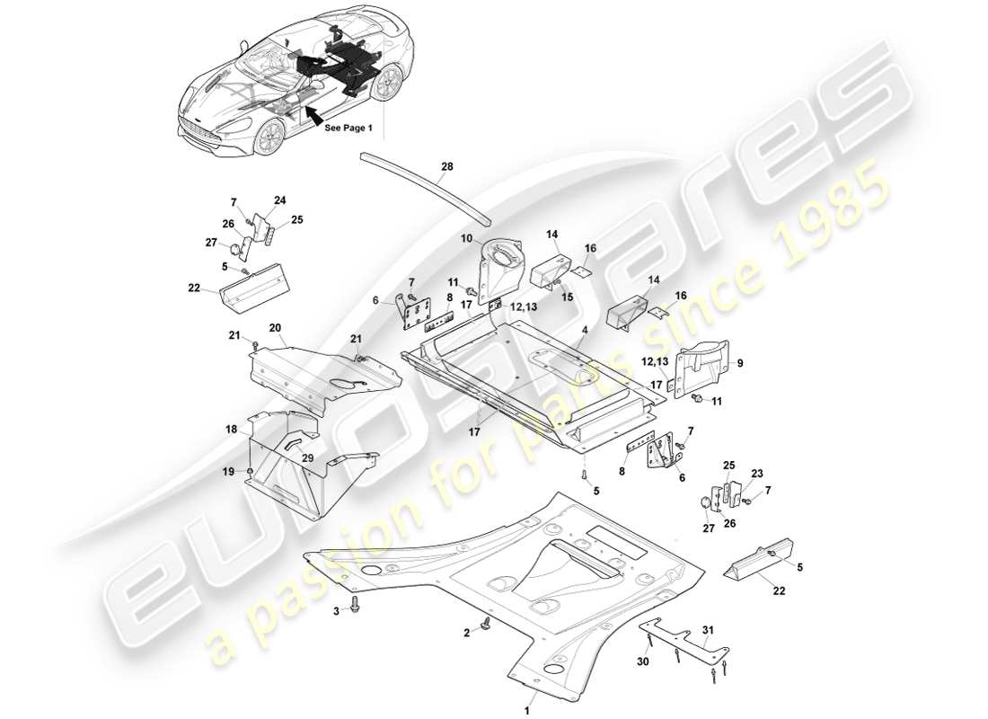aston martin vanquish (2013) piezas auxiliares, cupé, página 2 diagrama de piezas
