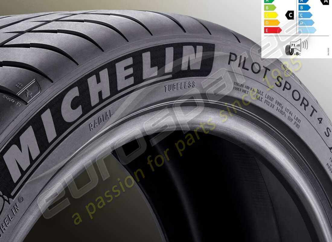 nuevo neumático delantero de verano michelin pilot sport ferrari, 4s, 235-, 35, zr19 (91y). número de pieza 70005006 (1)