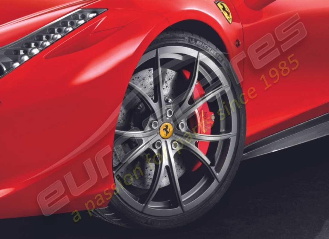 juego de ruedas nuevo ferrari (formado gris mate corsa) 20 pulgada con espárragos. número de pieza 70001936 (1)