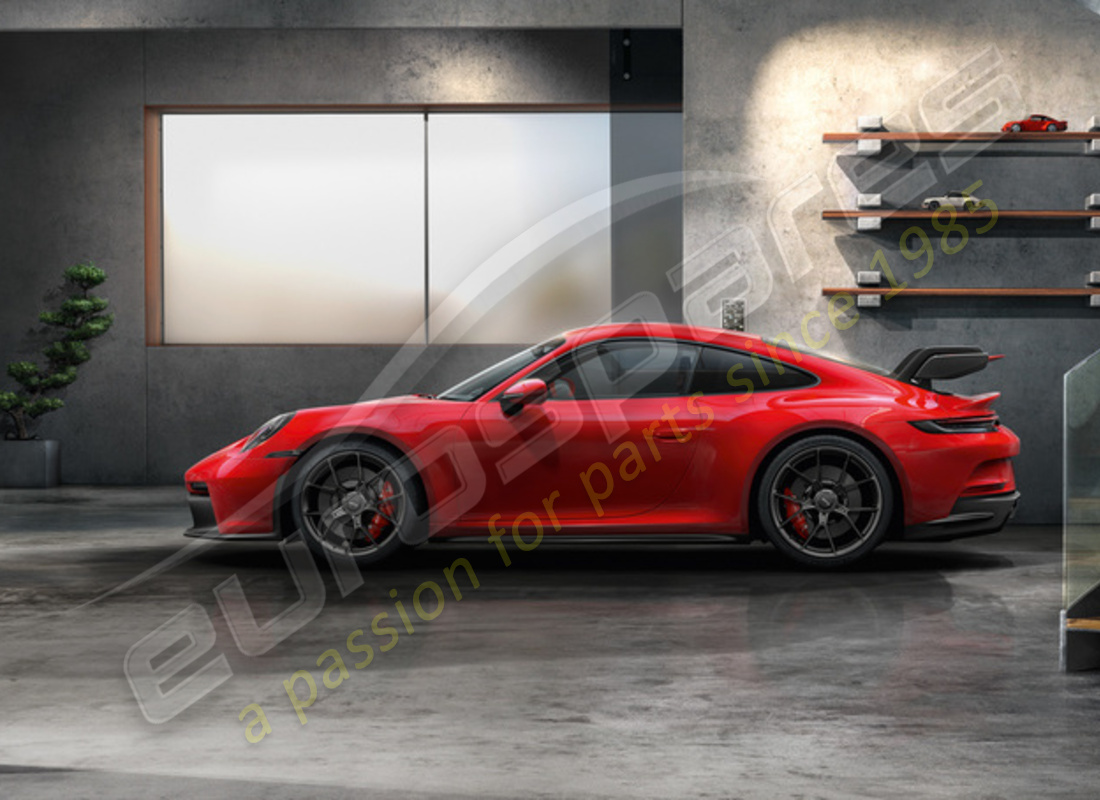 nuevo porsche 20/21-inch gt3 juego de llantas y neumáticos de invierno pintados en negro (satinado-brillo). número de parte 992044601ca (2)