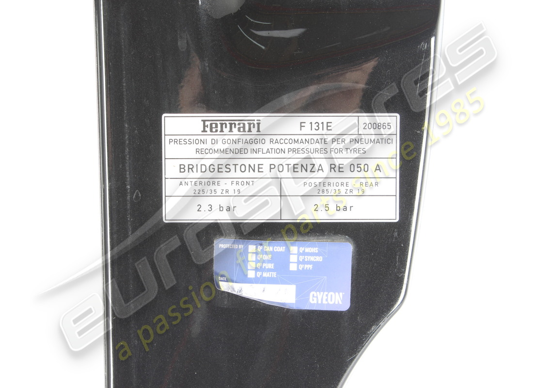 usado ferrariposte coprilesena parafango s. número de pieza 68650911 (2)