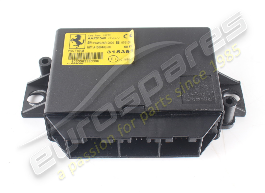 NODO DE SENSOR DE ESTACIONAMIENTO UTILIZADO Ferrari. NÚMERO DE PIEZA 315391 (1) NODO DE SENSOR DE ESTACIONAMIENTO UTILIZADO Ferrari. NÚMERO DE PIEZA 315391 (1)