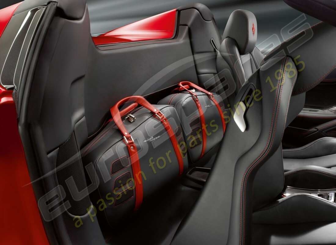nuevo juego de equipaje ferrari, 2 bolsas para compartimento de pasajeros. número de pieza 84064200 (1)