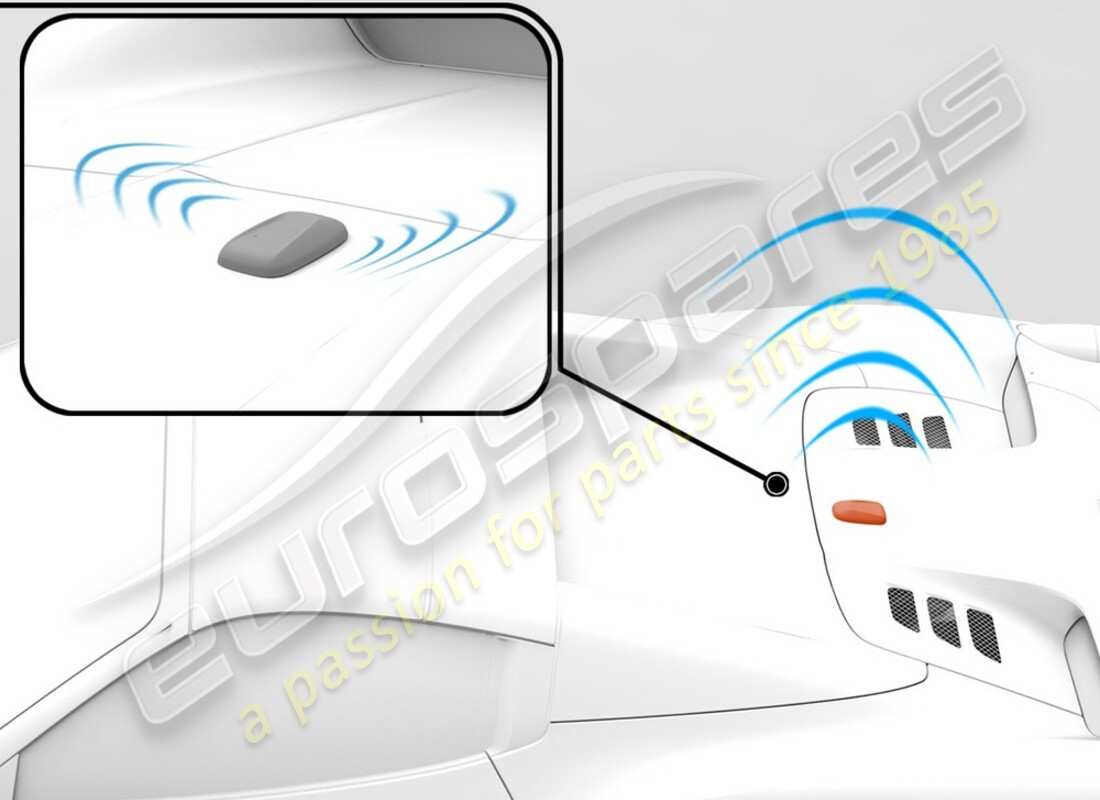 nuevo kit de antena satelitaria (sdars) ferrari. número de pieza 70003021 (1)