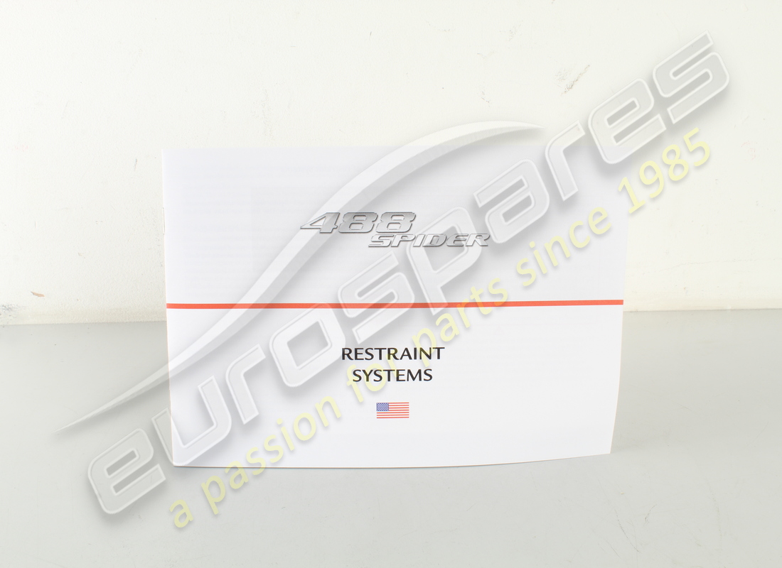 nuevo folleto de dispositivos de seguridad ferrari. número de pieza 87996100 (1)