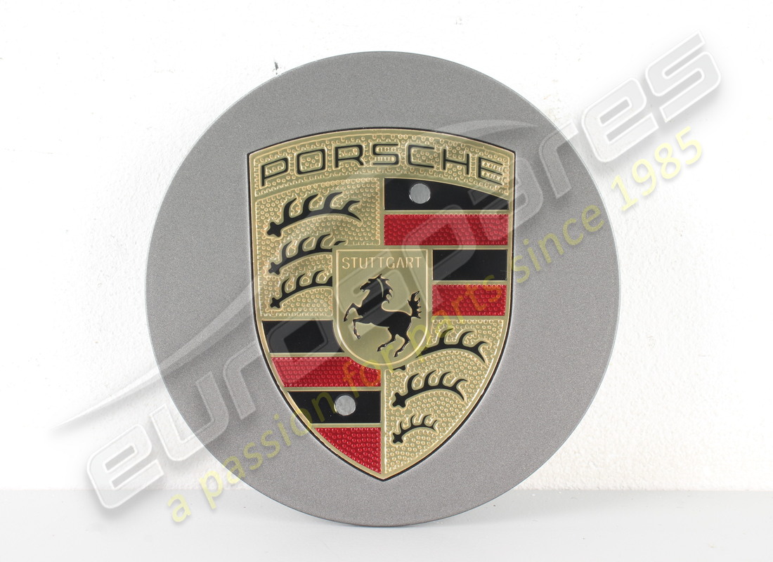 nuevo tapacubos cóncavo porsche - crest multicolor platino satinado-mate. número de pieza 7l5601151ob5 (1)