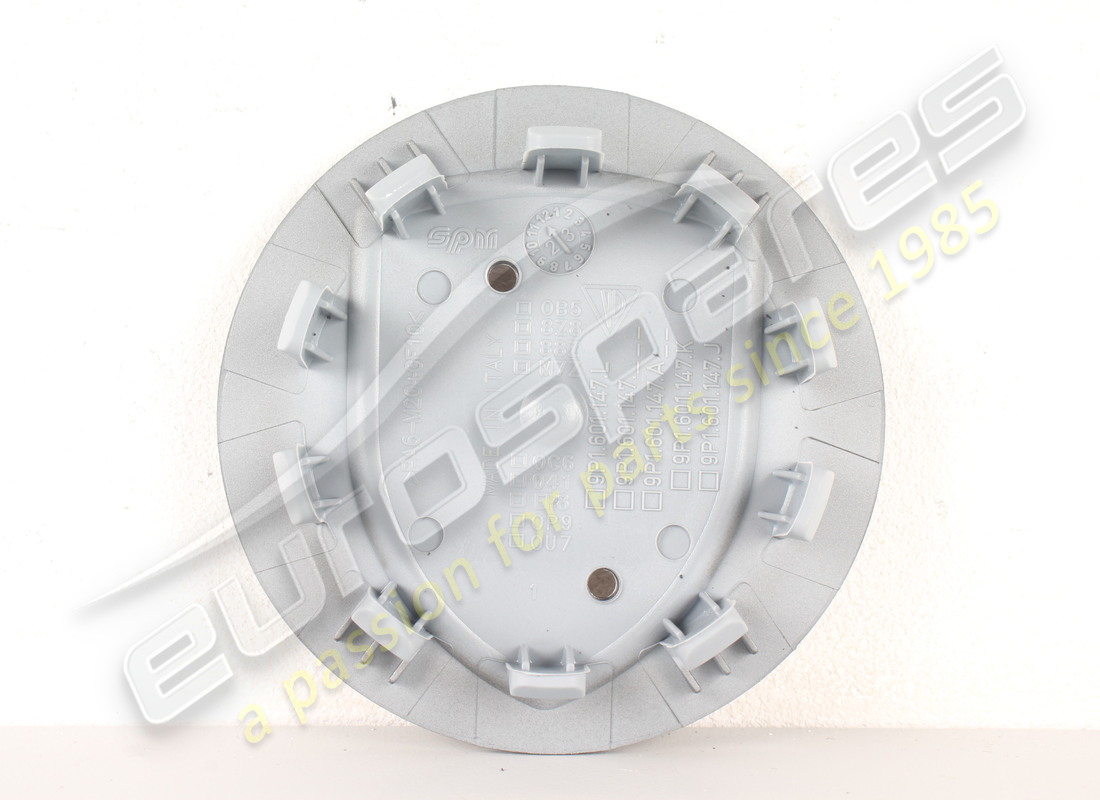 nuevo tapacubos cóncavo porsche - crest multicolor platino satinado-mate. número de pieza 7l5601151ob5 (3)