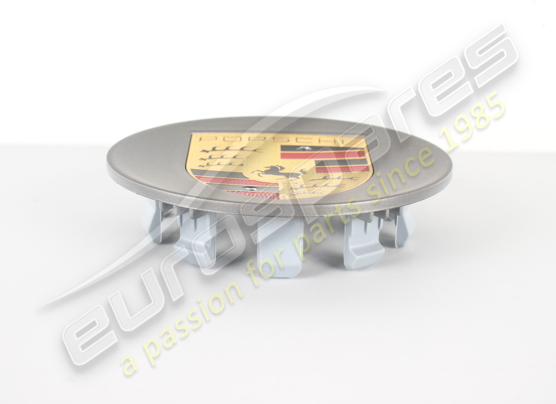 nuevo tapacubos cóncavo porsche - crest multicolor platino satinado-mate. número de pieza 7l5601151ob5 (2)