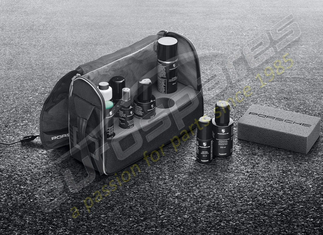 nuevo porsche estuche para el cuidado del coche - cabriolet. número de pieza 00004400404 (1)