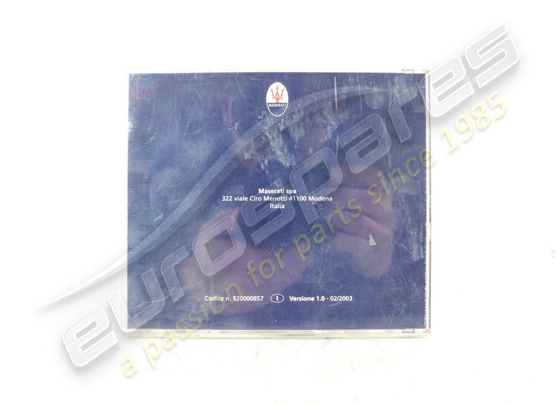 nuevo maserati cd de documentación técnica 138 spyder/coupe it. número de pieza 920000857 (2)