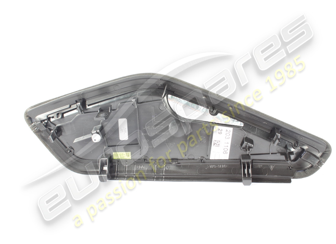 usado porsche moldura del panel lateral negro/plata. número de pieza 992863303fqa0 (2)