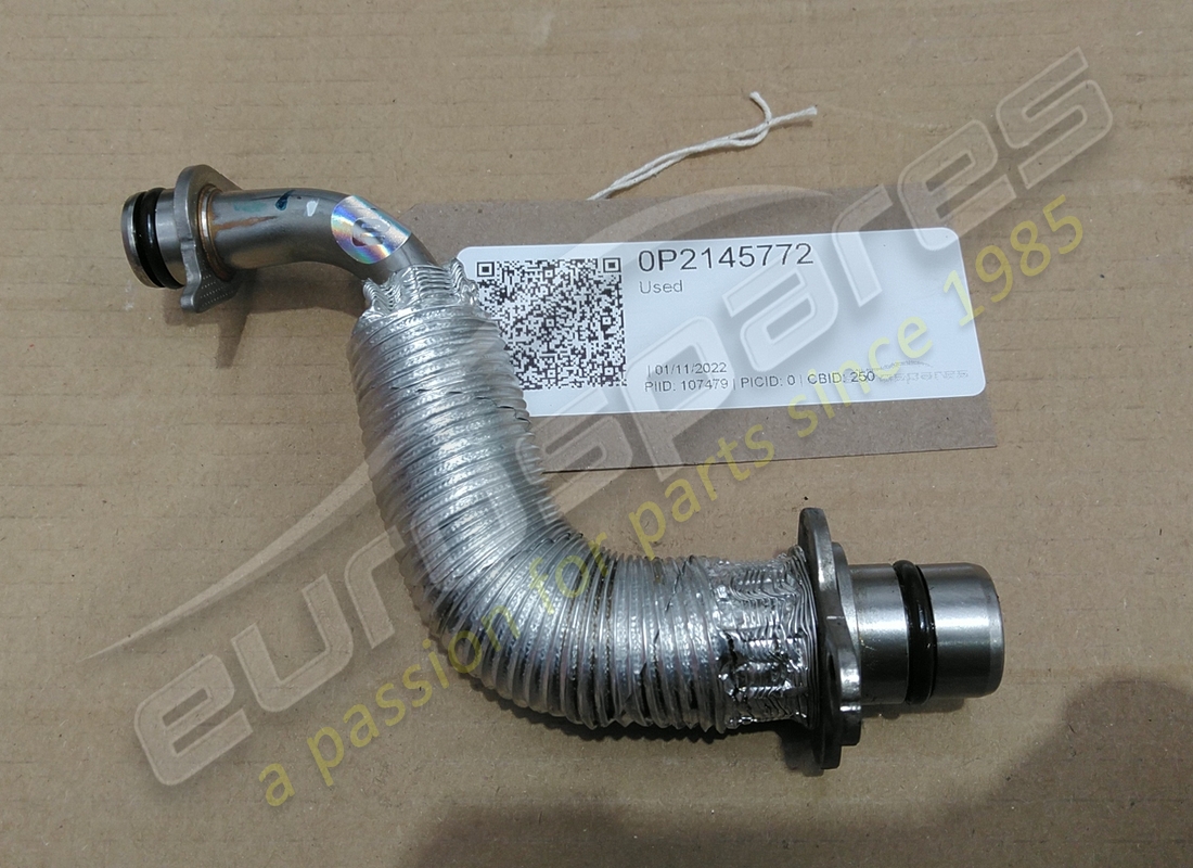 TUBO DE ACEITE Lamborghini USADO - LÍNEA DE RETORNO. NÚMERO DE PARTE 0P2145772 (1)