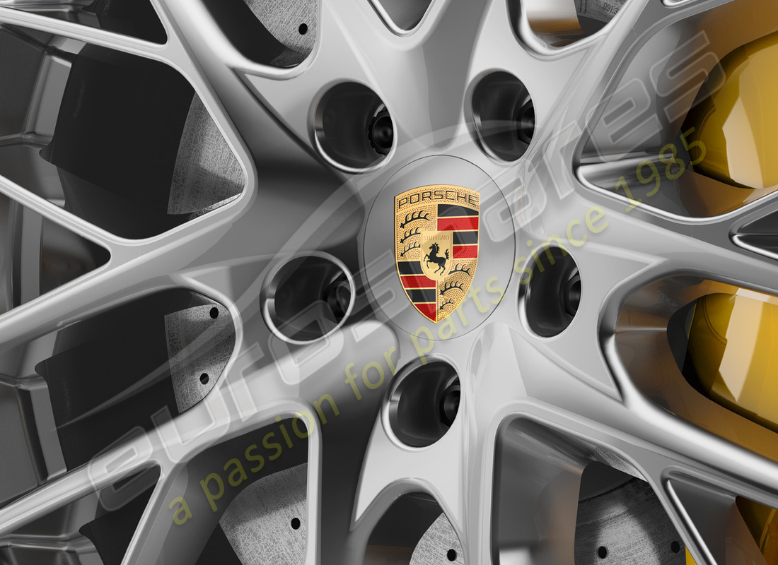 tapacubos de rueda nuevos porsche. número de pieza 00004460732 (1)