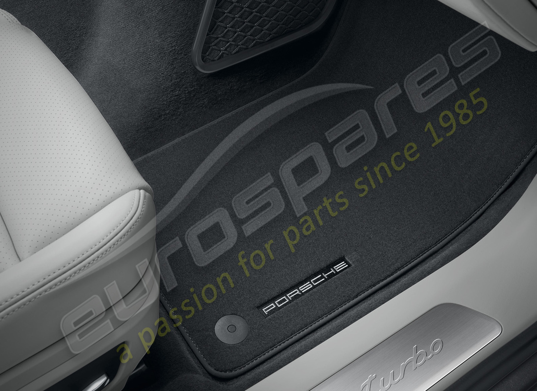 nuevo porsche alfombras de piso con marco de nubuk, luxor beige. número de pieza 9718644363e0 (1)