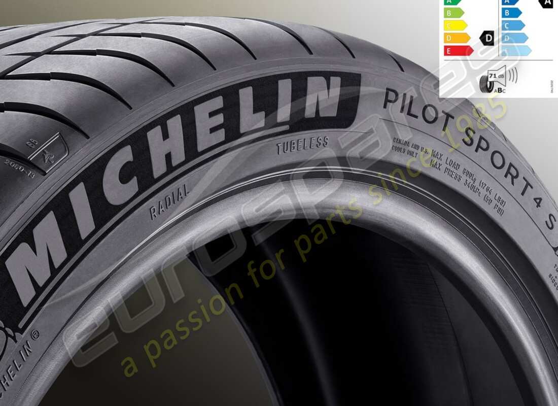 nuevo neumático delantero de verano michelin pilot sport ferrari, 4s, 225-, 35, zr19 (88y). número de pieza 70004964 (1)