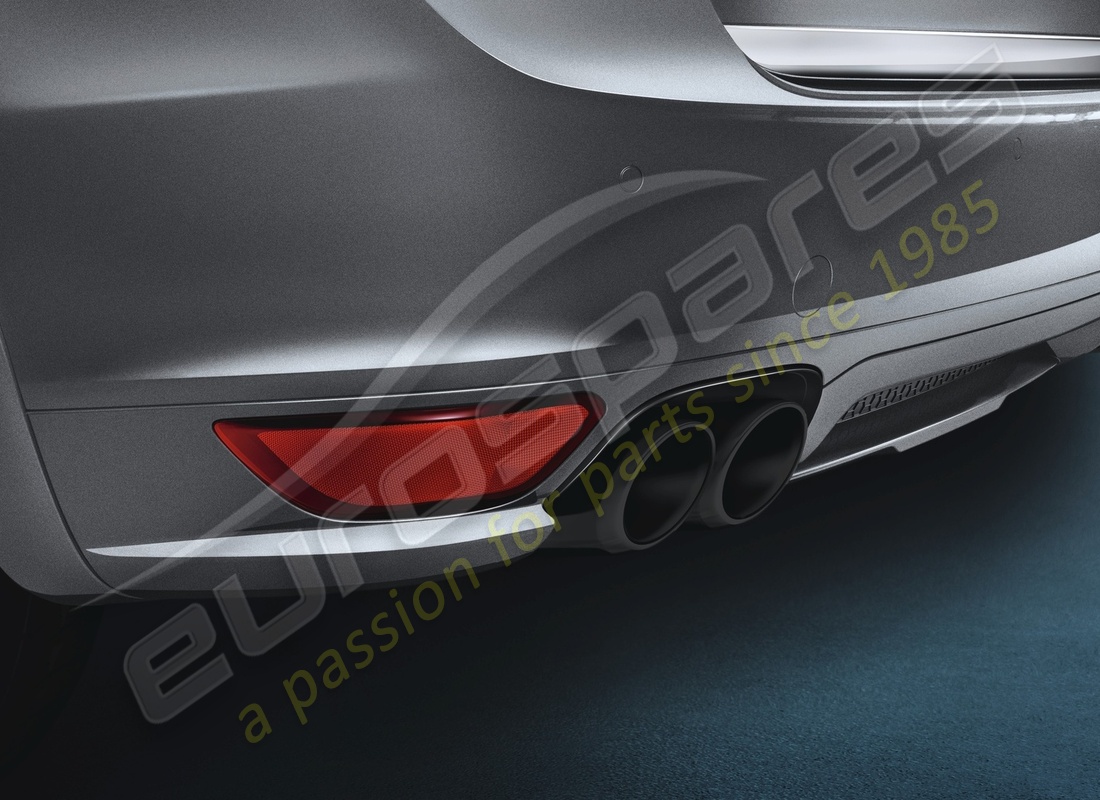 nuevos tubo de escape deportivos gts porsche, negros. número de pieza 95804420010 (1)