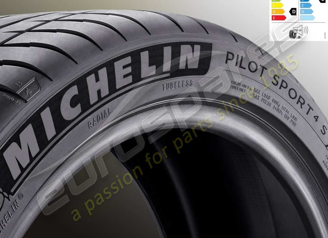 nuevo neumático trasero de verano michelin pilot sport ferrari, 4s, 285-, 35, zr20 (104y). número de pieza 913734 (1)