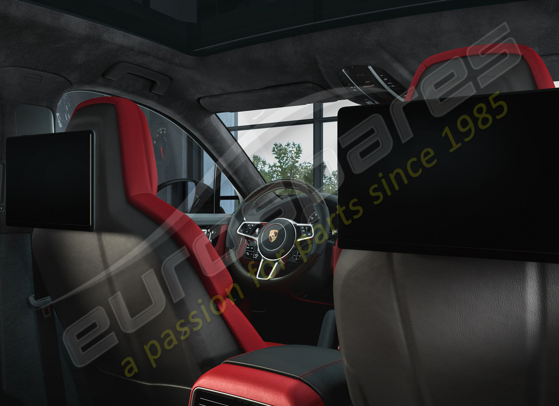 nuevo porsche entretenimiento para asiento trasero. número de pieza 9y0088812 (1)