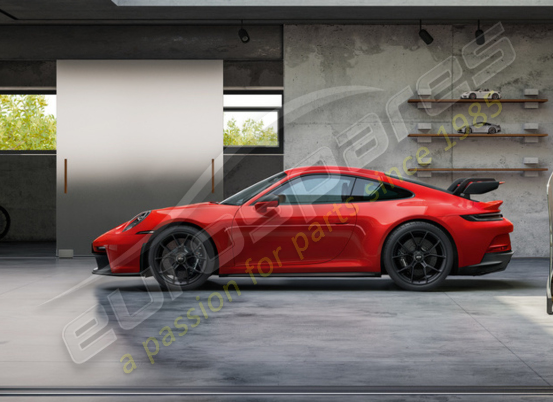 nuevo porsche juego de 20/21-inch gt3 ruedas - en negro. número de parte 992044680ca (2)
