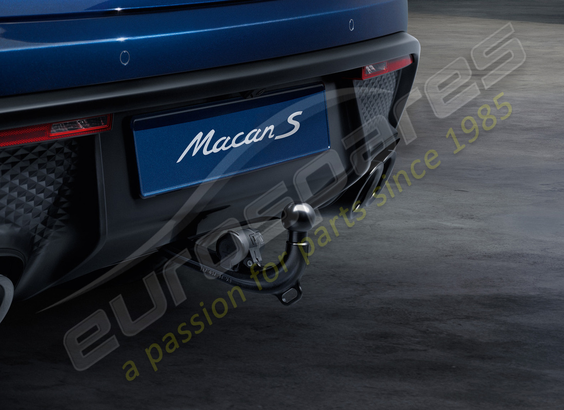 nuevo enganche de remolque extensible eléctrico porsche. número de pieza 95b044860 (1)