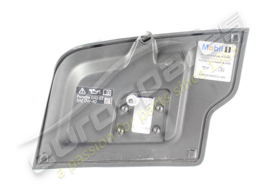 solapa de servicio dañada porsche negro mate. número de pieza 9gt827224ok1 (2)