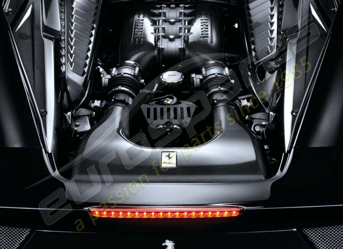 nuevos protectores del compartimento del motor de fibra de carbono ferrari. número de pieza 70001925 (1)