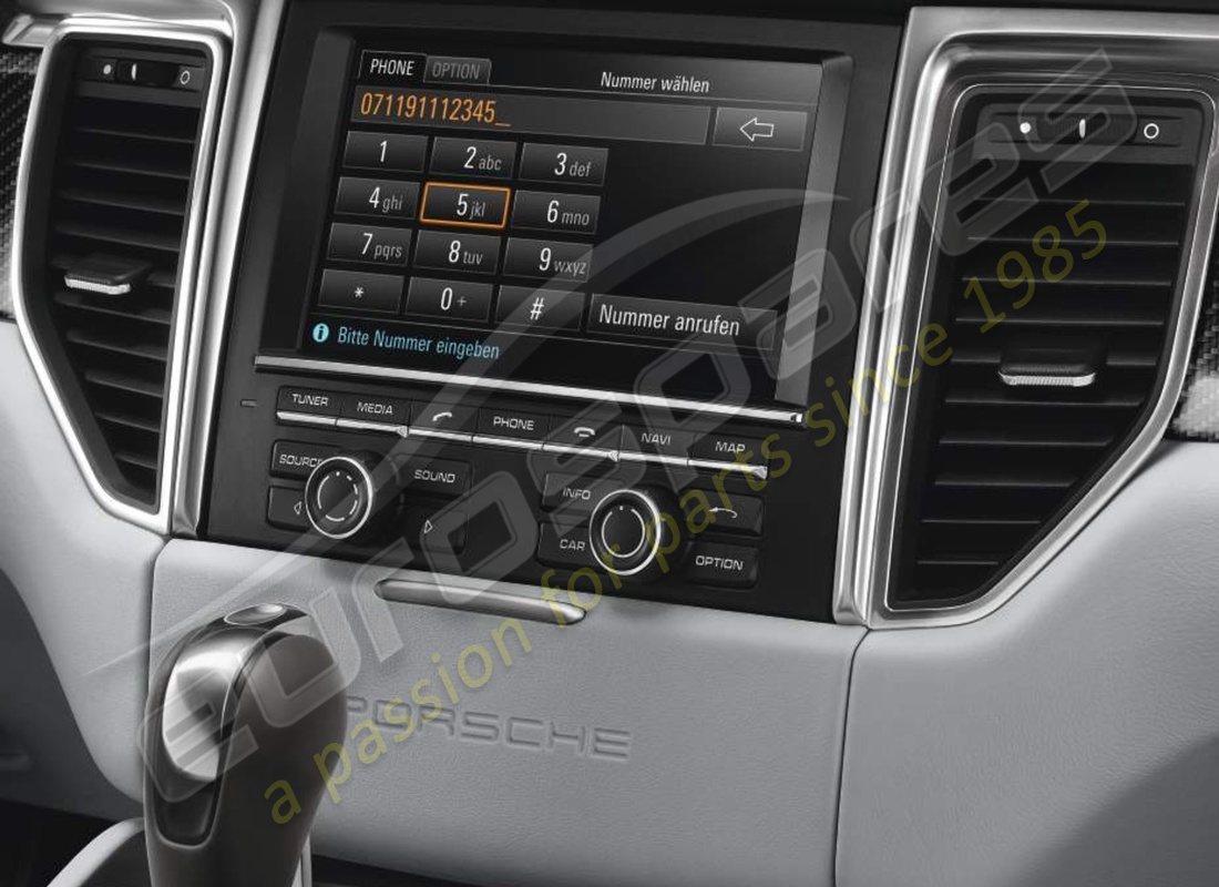 módulo de teléfono nuevo porsche. número de pieza 95b04490015 (1)