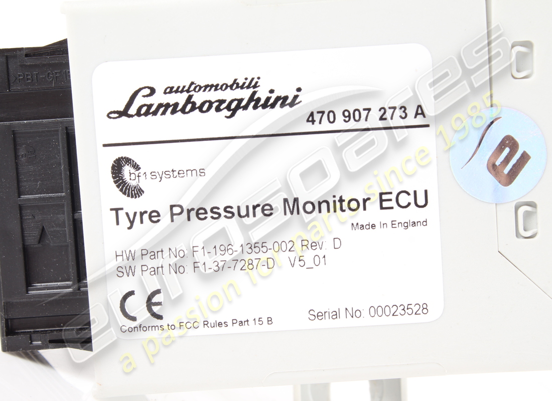 used lamborghini tire pressure. part number 470907273a (2)