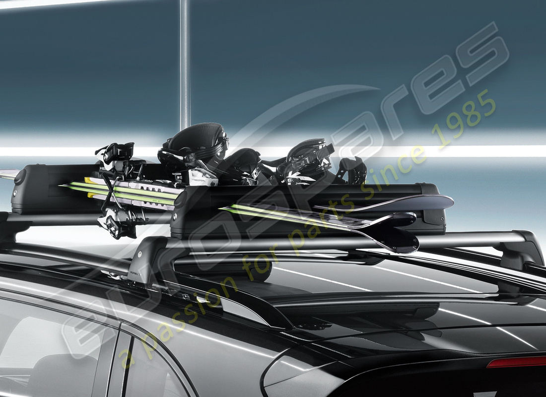 nuevo porsche soporte para esquís / snowboard. número de parte 95b044830 (3)