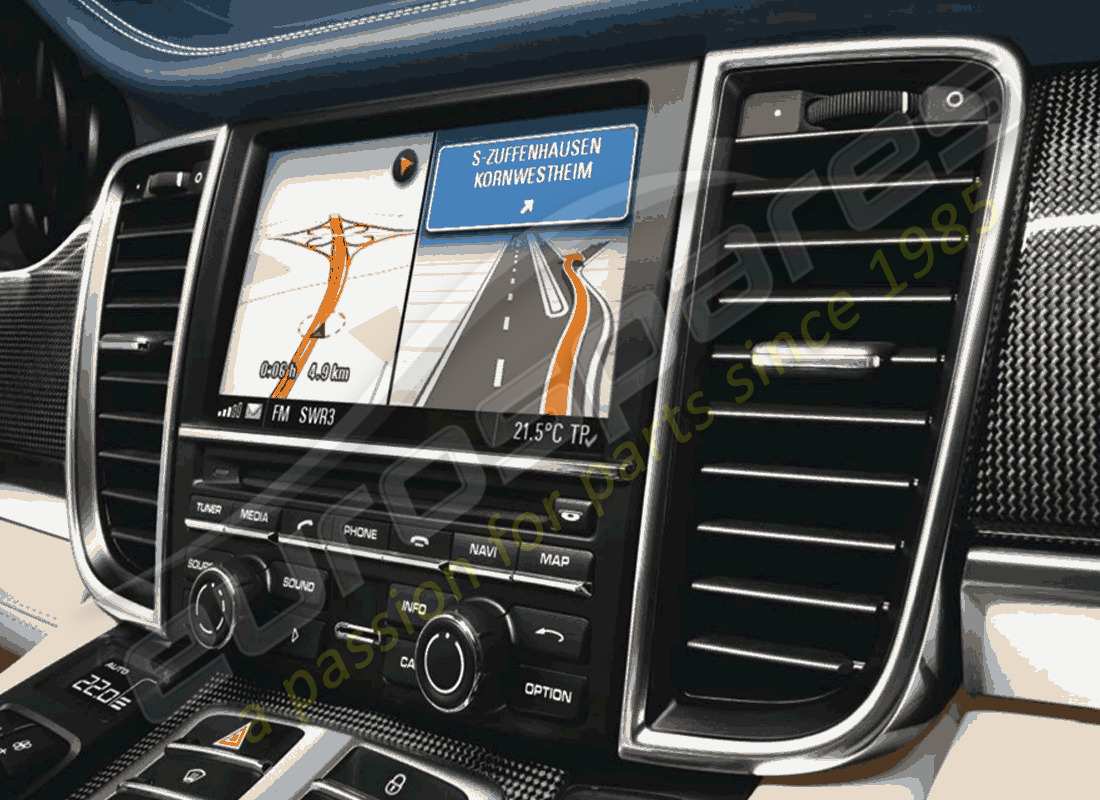 nuevo porsche gestión de comunicación (pcm), nav + cambiador automático de cd/dvd. número de pieza 97004490190 (1)