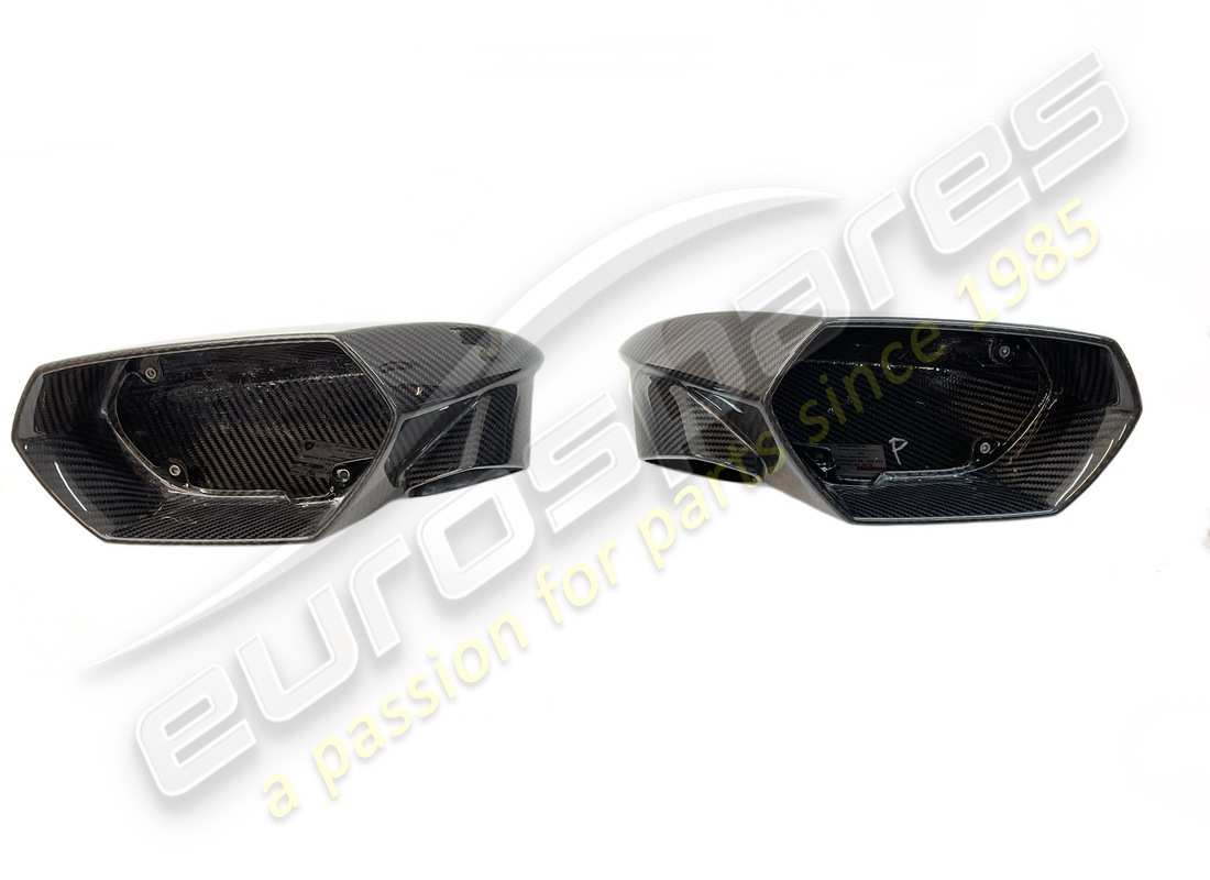 nuevo lamborghini kit de tapas de espejo de carbono brillante + tornillos. número de pieza 4t0898820j (1)