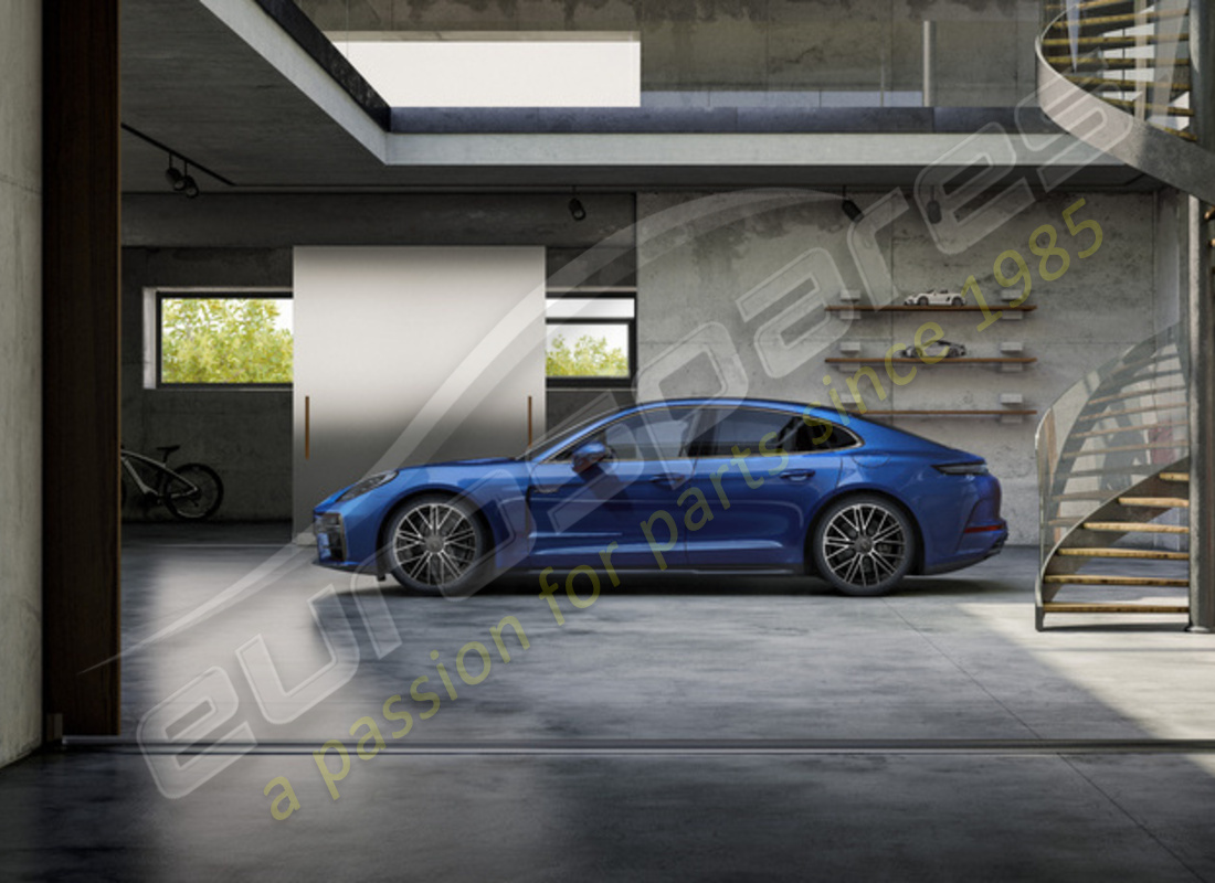 juego de ruedas y neumáticos de invierno turbo s de porsche 21 pulgadas, con cierre central, pintados en negro (alto brillo). número de pieza 976044600m (2)