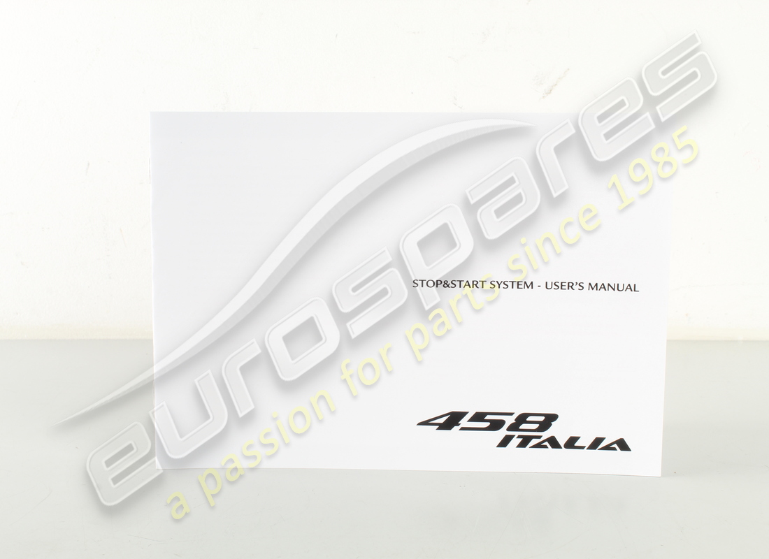 NUEVO FERRARI MANUAL DE ARRANQUE Y PARADA. NÚMERO DE PIEZA 84290500 (1) nuevo ferrari manual de arranque y parada. número de pieza 84290500 (1)