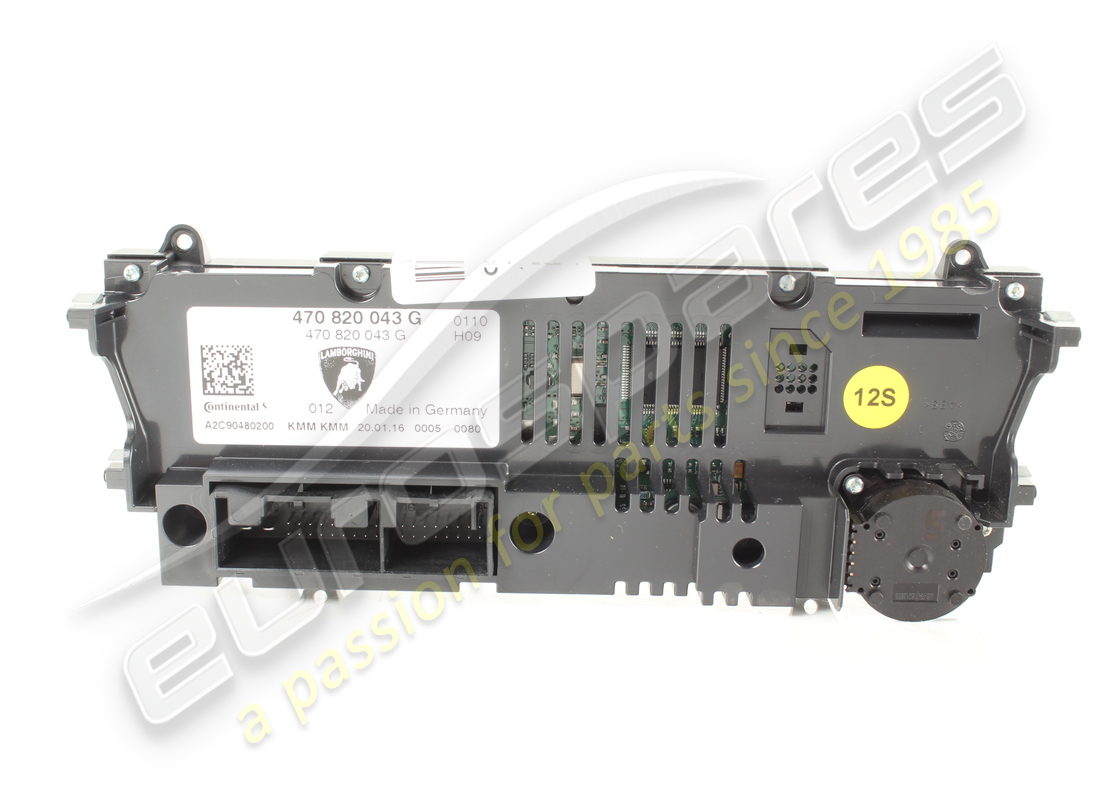 panel de pantalla y control de a/c lamborghini usado. número de parte 470820043g (4)