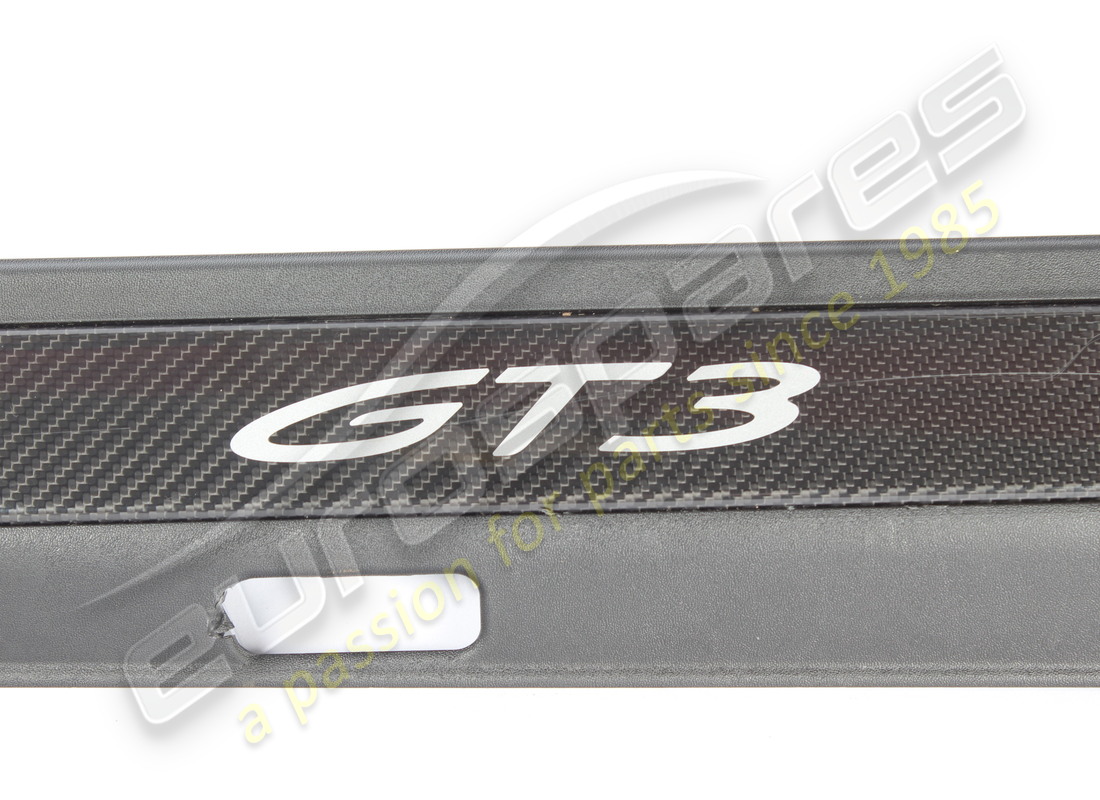 tira de entrada dañada porsche, iluminada en negro. número de pieza 9gt8533701e0 (2)