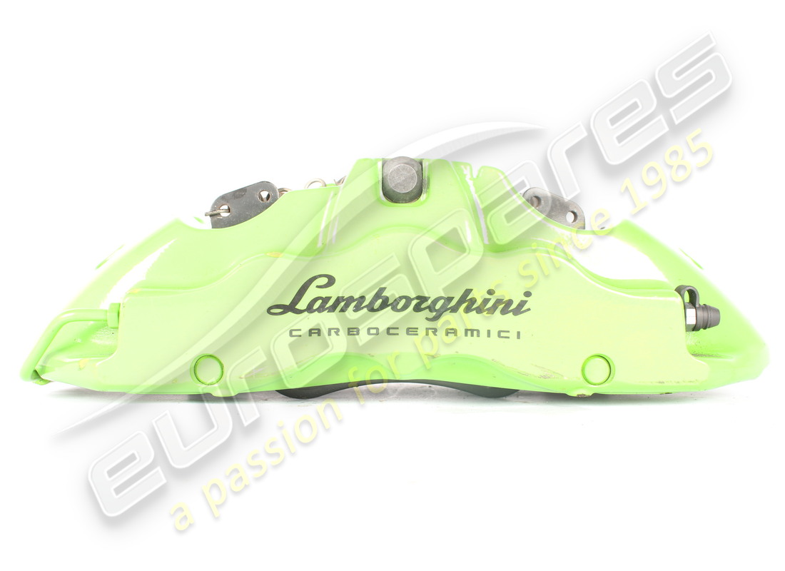 PINZA DE FRENO CCB Lamborghini USADA, DELANTERA DERECHA, VERDE. NÚMERO DE PIEZA 4T0615106AB (1)