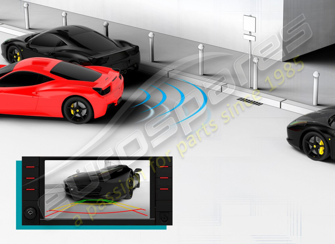 nuevo kit de cámara de estacionamiento ferrari. número de pieza 70002882 (1)