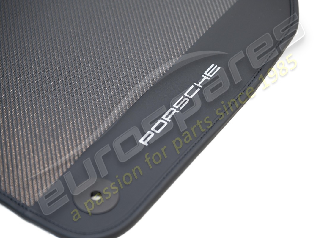 nuevo porsche carbono alfombras de piso con borde de cuero. número de pieza 9y0044844 (2)