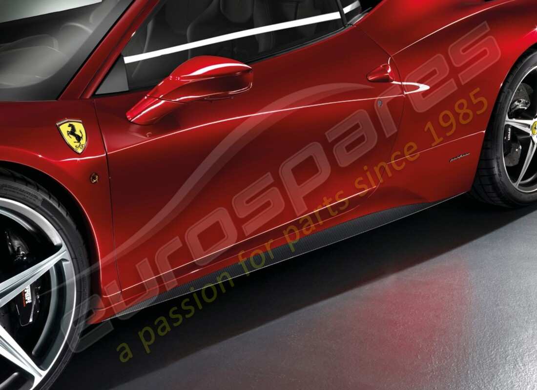 nuevo kit de faldones laterales debajo de la puerta ferrari fibra de carbon. número de pieza 70003025 (1)