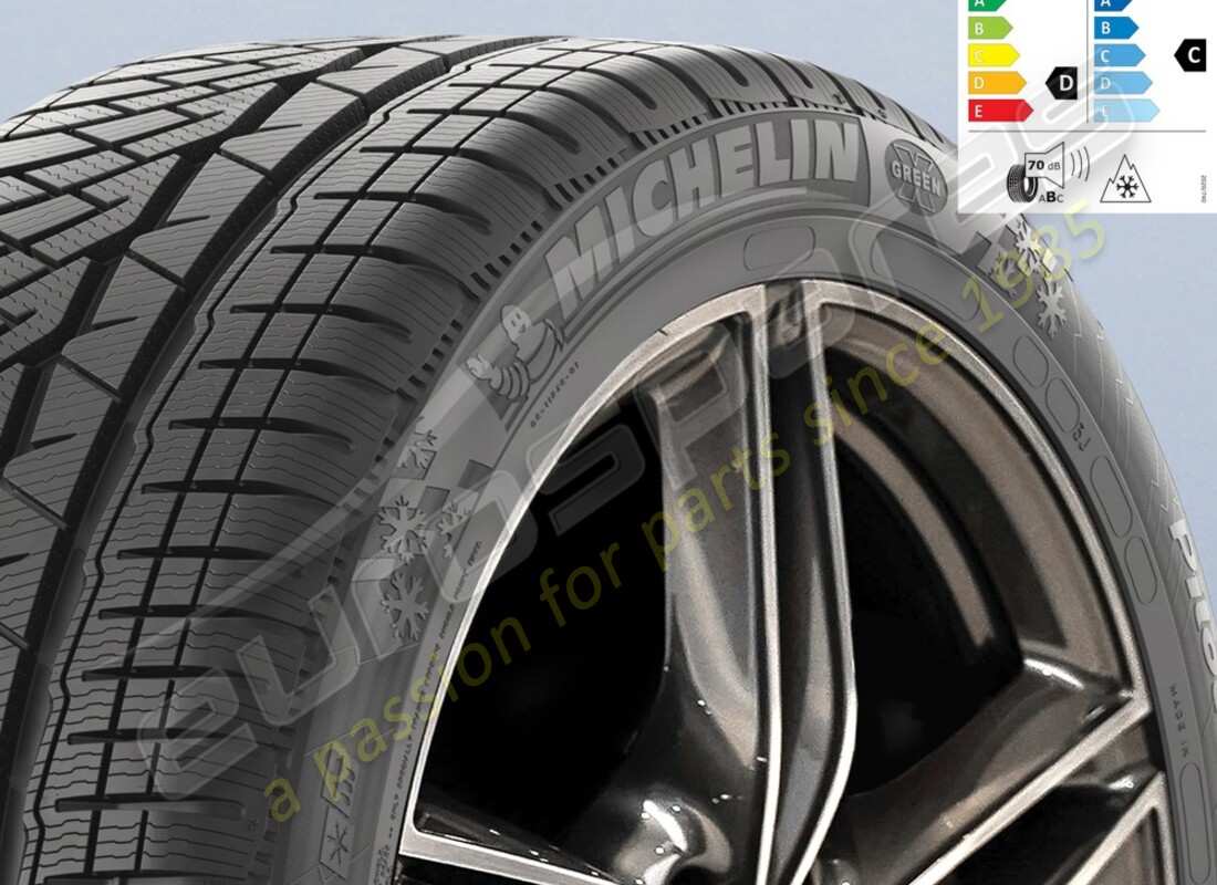 nuevo neumático de invierno delantero michelin pilot alpin ferrari, pa4, 245-, 35, r20 (95w). número de pieza 70004626 (1)