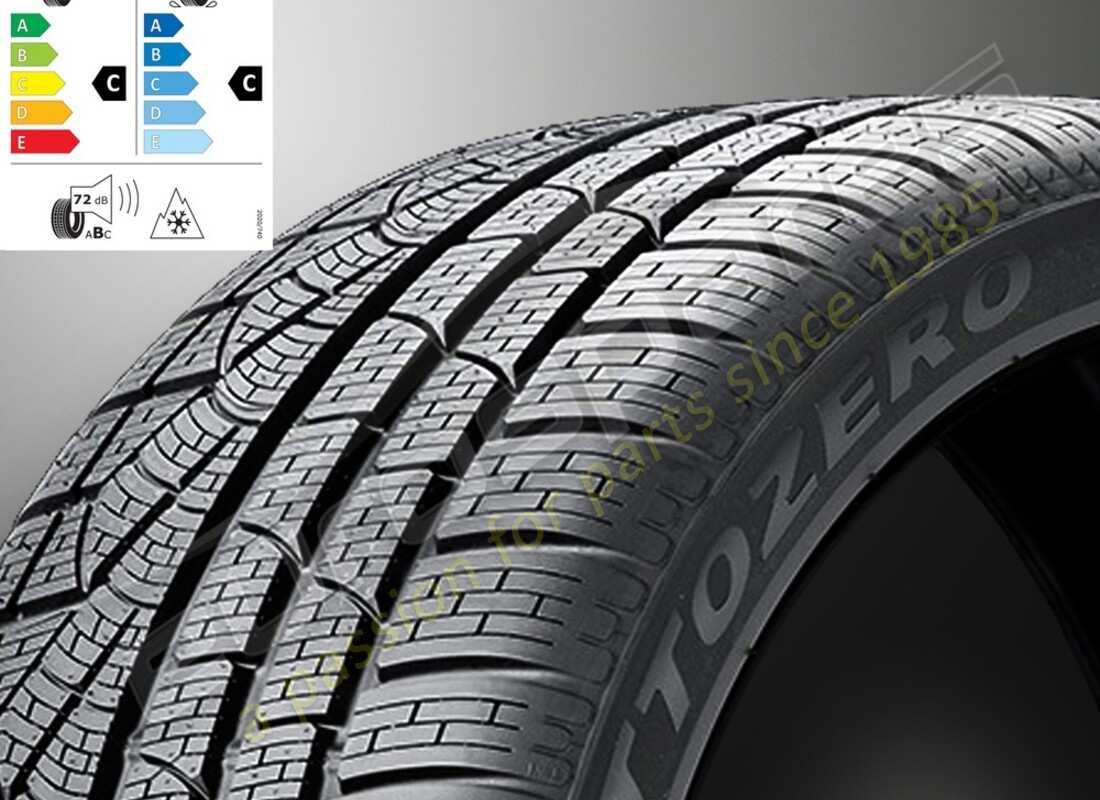 nuevo neumático delantero de invierno pirelli ferrari 270 sottozero, 245- 35 zr20 (95w). número de pieza 889951 (1)