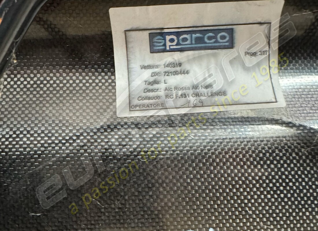 usado ferrari par de 360 cs seats. número de pieza eap1553128 (10)