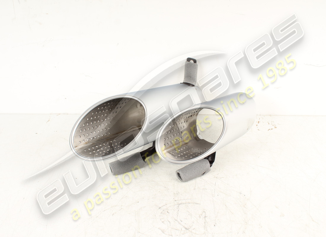 nuevo embellecedor lamborghini, tubo de cola izquierdo plata mate. número de parte 4t0253697d (1)