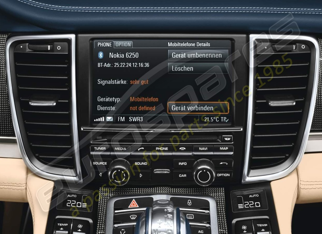 preparación de teléfono móvil nuevo porsche. número de pieza 97004490032 (1)